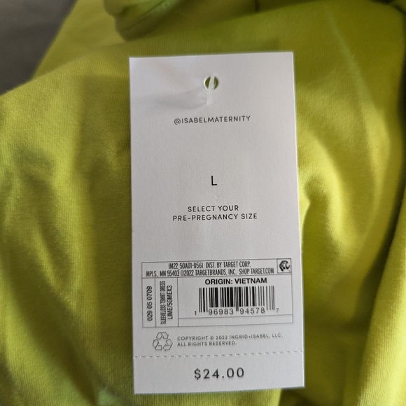 Isabel Maternity Sleeveless Bodycon Ruched Maternity Dress Green - Picture 11 of 11